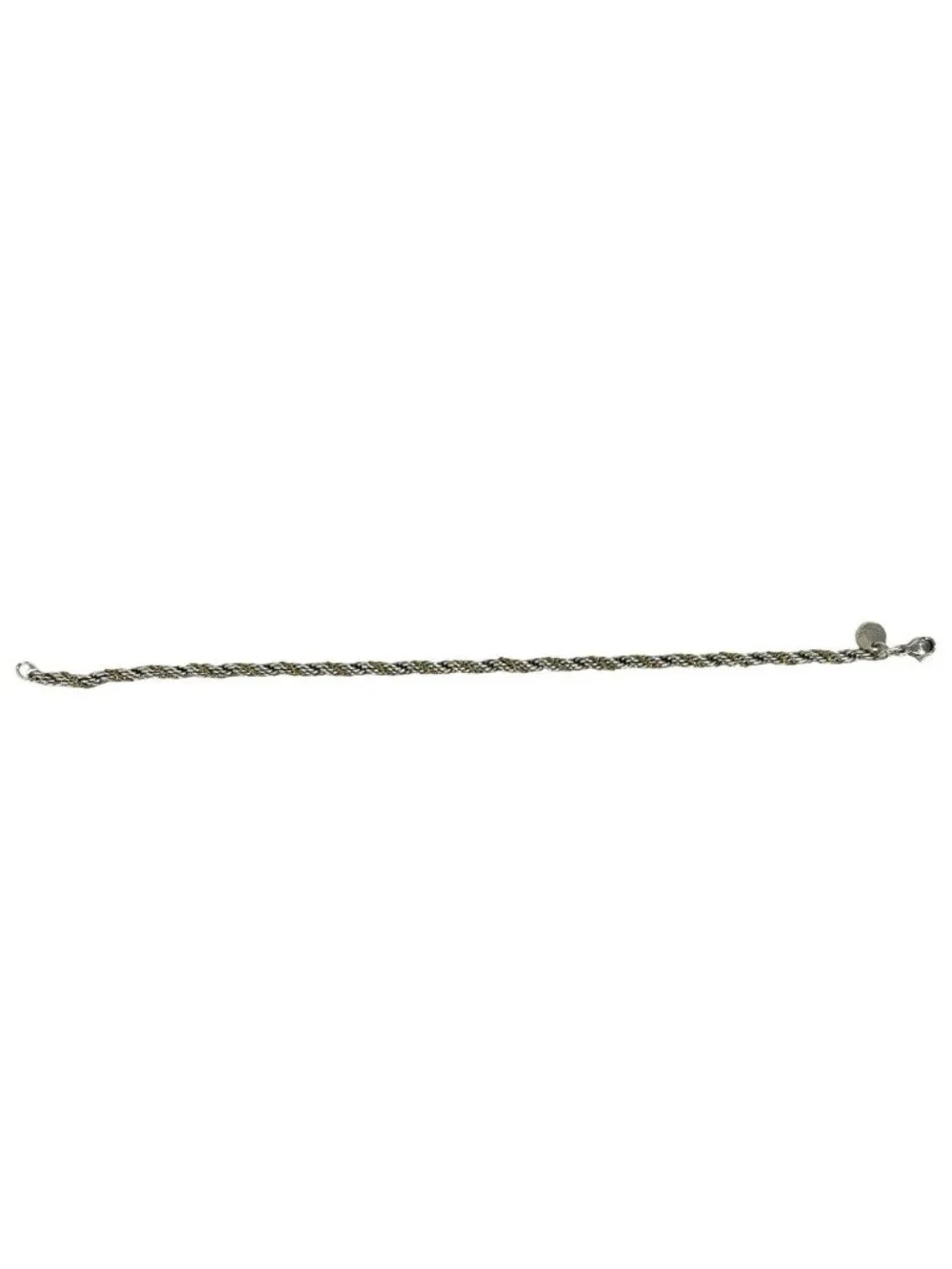Tiffany & Co Twisted Rope Chain Bracelet 925 Sterling Silver Gold Accessory